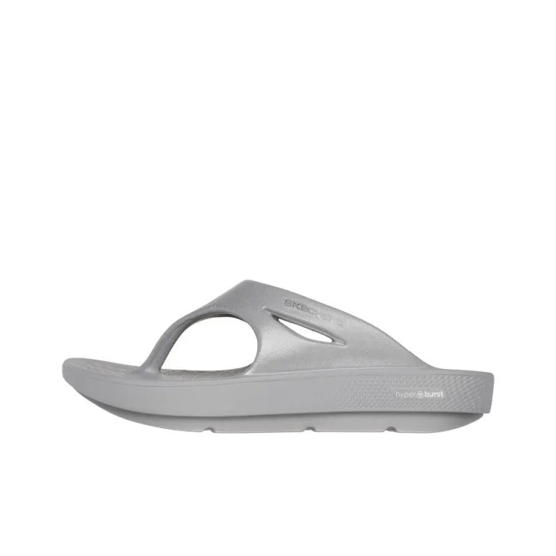 Skechers GO RECOVER Abrasion-Resistant Slip-Resistant Flip Flops Women's Gray-0