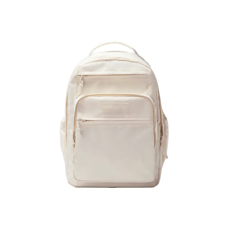Shouldcat Backpack Polyester Regular Unisex Black/Gray/Gray & Pink/Khaki/Ecru/Purple-8