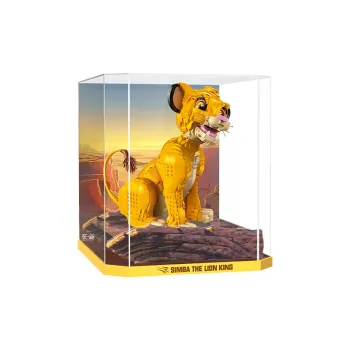 LIGHT YOUR BRICKS Compatibility Disney Building Block 43247 The Lion King Simba Display Case Model Accessories