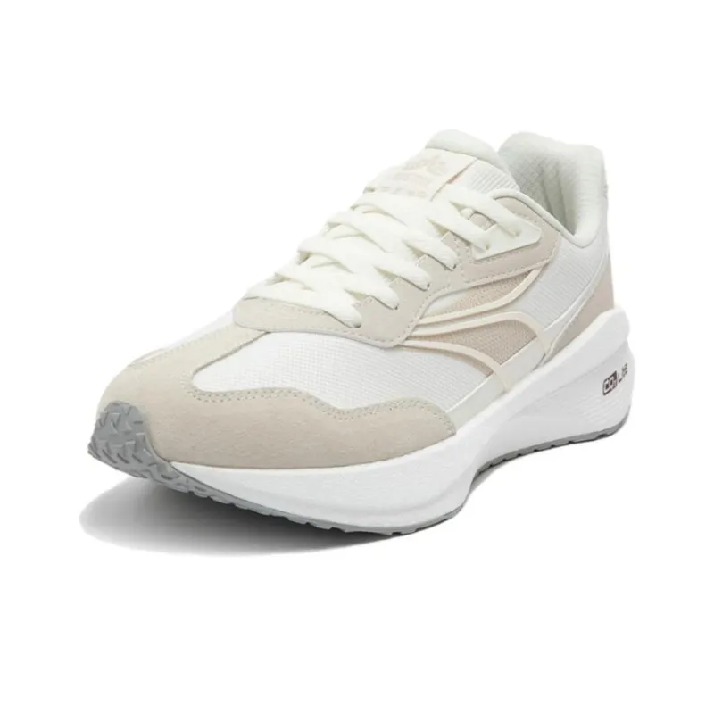 361° Long Wind 4 Wear Resistant Low Top Casual Shoes Men's White Beige-1