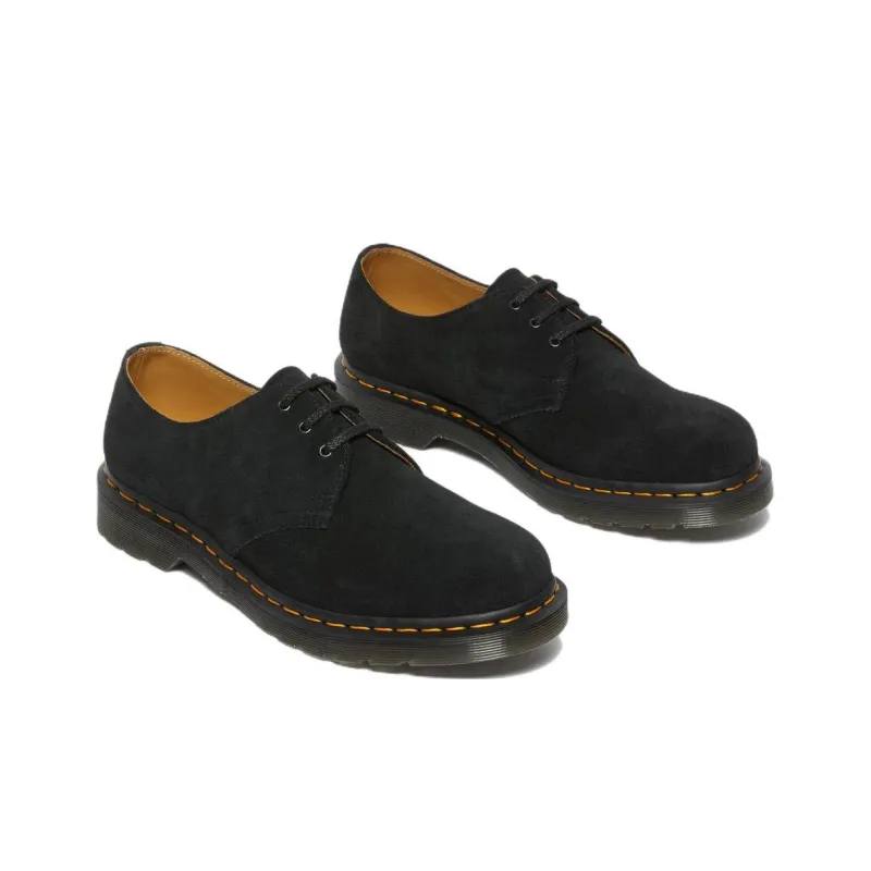 Dr. Martens 1461 Suede Oxford Shoes 'Black' Women's-2