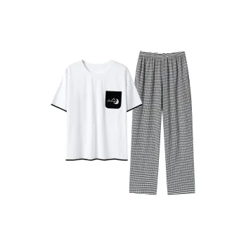 Close-fitting Areas Pajama Set Women's Image Color