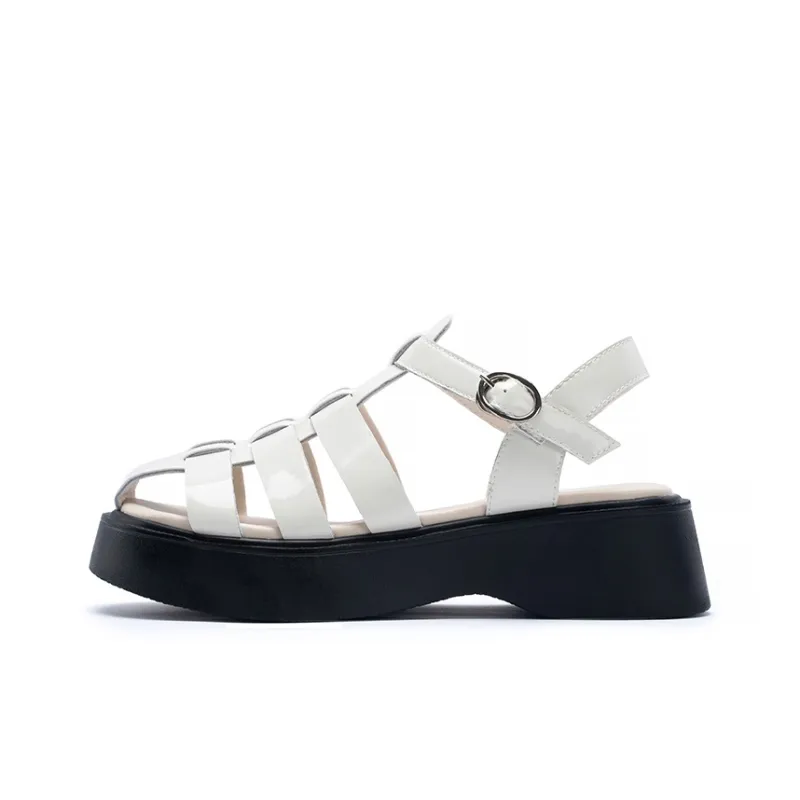 MALEMONKEY Roman Sandals 4.5cm Women's Black-9