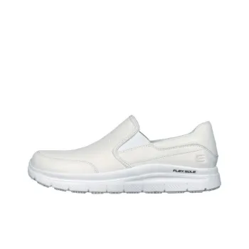 Skechers Work Relaxed Fit Anti Slip Wear Resistant Low Top Casual Shoes Men's White