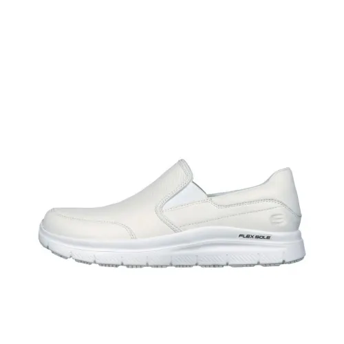 Skechers Work Casual Shoes Men Low-Top White