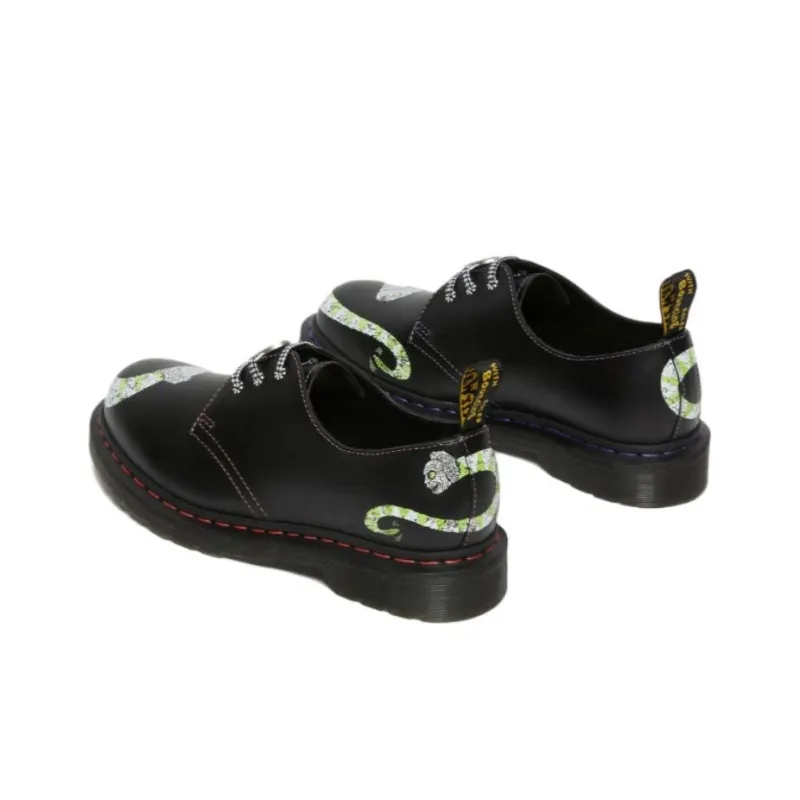 Dr. Martens 1461 Wb Beetlejuice Smooth Leather Oxford Black Smooth-4
