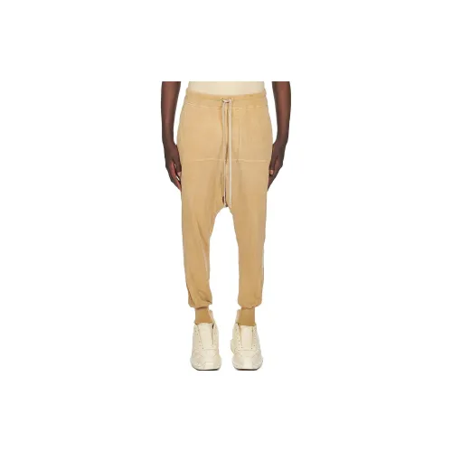 Rick Owens DRKSHDW Casual Pants Men Mustard Yellow