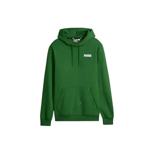 PUMA Essential+ Sweatshirts Men Filing Green