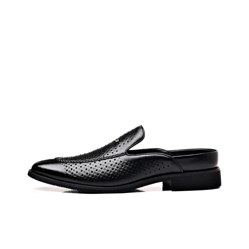 LUOMAIKE Rubber Sole Abrasion Resistant Slip Resistant Wrap toe Slippers Men's-0