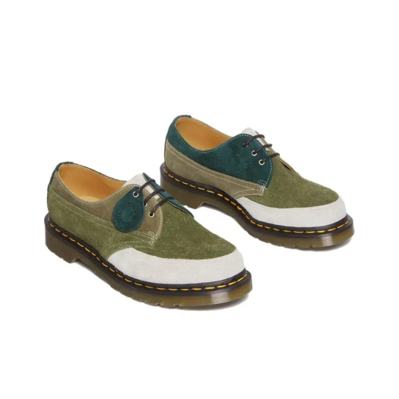 Dr.Martens 1461 Made In England Deadstock Leather Oxford Shoes 'Multicolor Quilon Suede' Women's-2