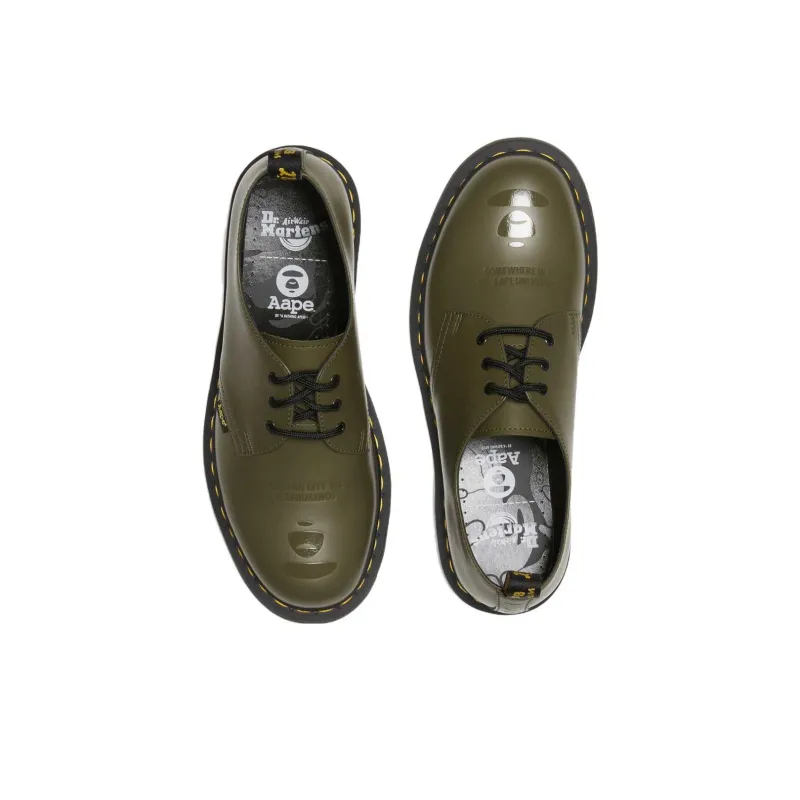 Dr. Martens 1461 Aape Smooth Leather Oxford 'Olive Green'-4