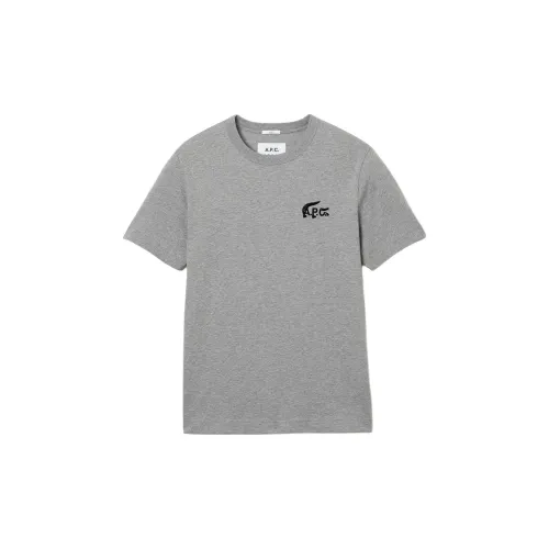 LACOSTE T-Shirts Unisex Gray