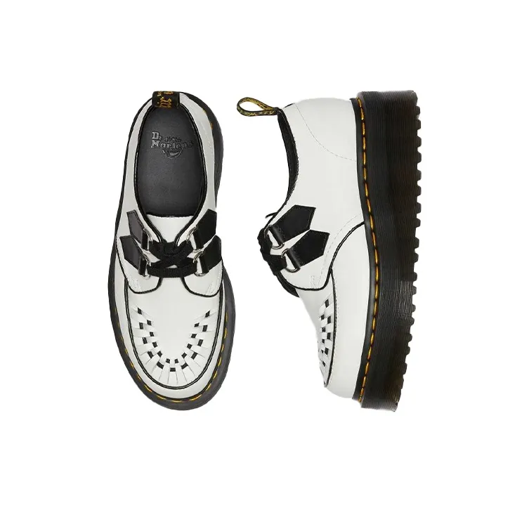 Dr.Martens Sidney Low-Top Platform Shoes Unisex White-2