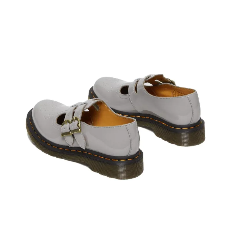 Dr.Martens 8065 Patent Leather Mary Jane 'Grey' Women's-3