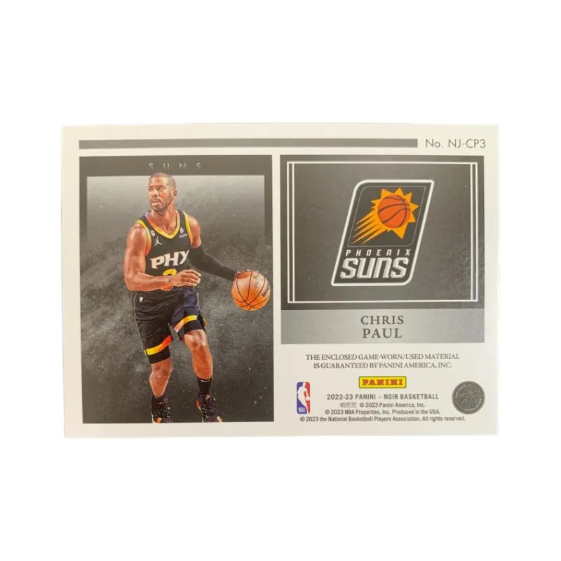 PANINI 2022 23 Panini Noir Chris Paul Small Window Jersey 46/75 Star Card Product Access Sports Cards 1 Pc-1