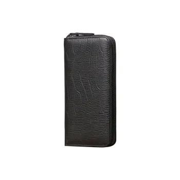 DOSRFINI Cow Leather Wallet Small Size Men's Black