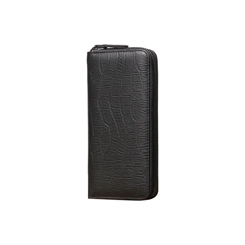 DOSRFINI Cow Leather Wallet Small Size Men's Black-0