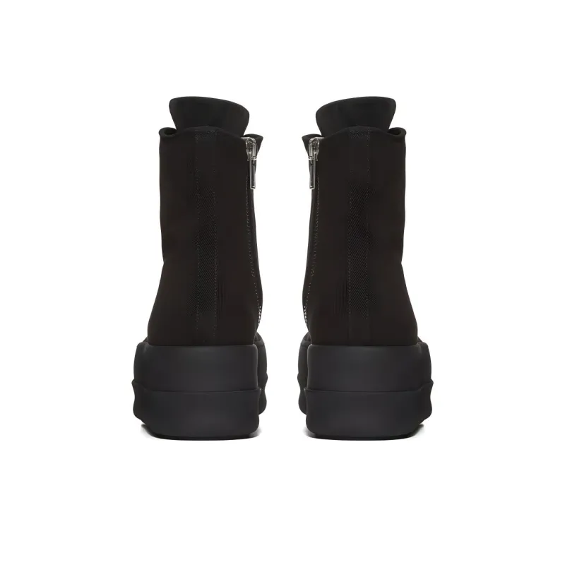 Rick Owens DRKSHDW High Top Skateboard Shoes Men's Black-3