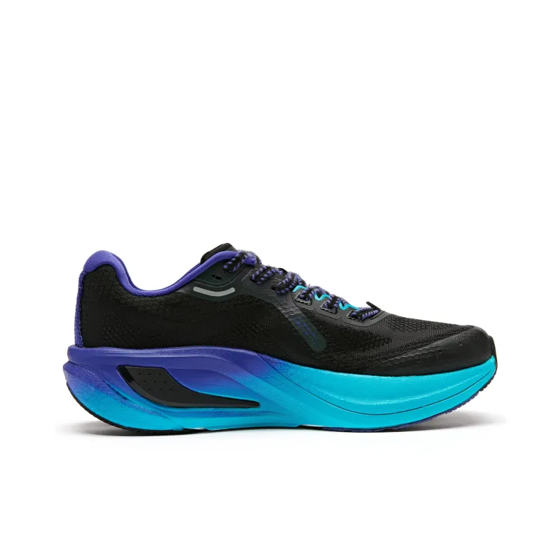 QIAODAN Borderless PRO Cushioning Wear Resistant Low Top Running Shoes Men's Black Purple-1
