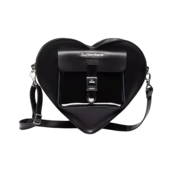 Dr.Martens Smooth Leather Heart Shaped Bag Backpack Crossbody Bag Shoulder Bag Regular Women's Black