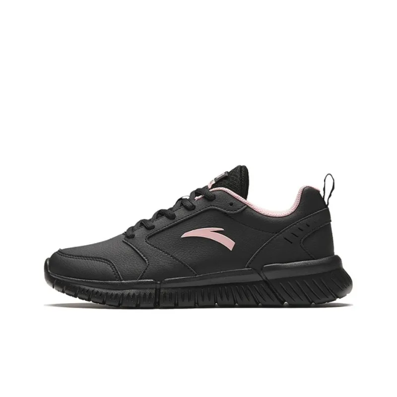 Anta Running Collection Shock Absorbers With Slip Resistant Features Low Top Running Shoes Women's Black Pink-0