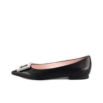 Roger Vivier Gommettine Casual Single Shoes Low Heel Women's Black