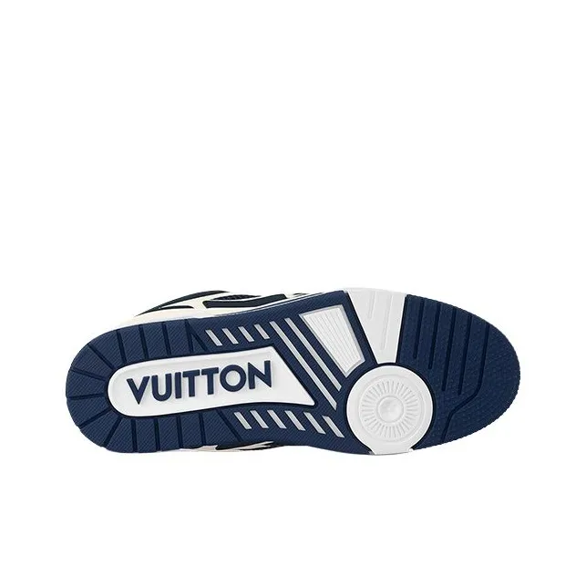 LOUIS VUITTON Skate Low Top Skateboard Shoes Women's Marine Blue-5