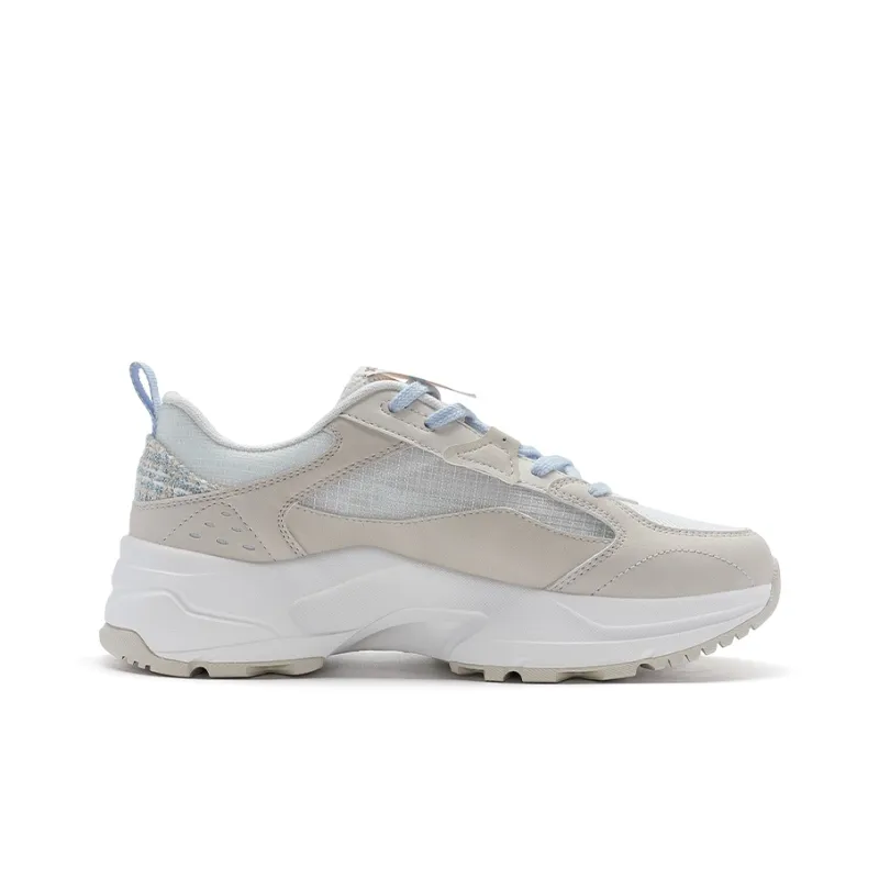 XTEP Moonstar 2.0 Lightweight Coverage Low-Top Casual Shoes Women's Milk Tea White-1