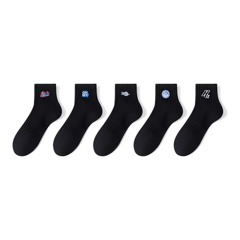 MIIOW Mid Calf Socks Unisex 5 Pack-42