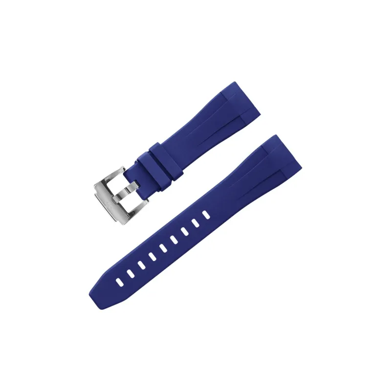 VAGENARI Fluoroelastomer Watch Band Compatible With Emperor Warrior M70330 Chronograph Unisex-3