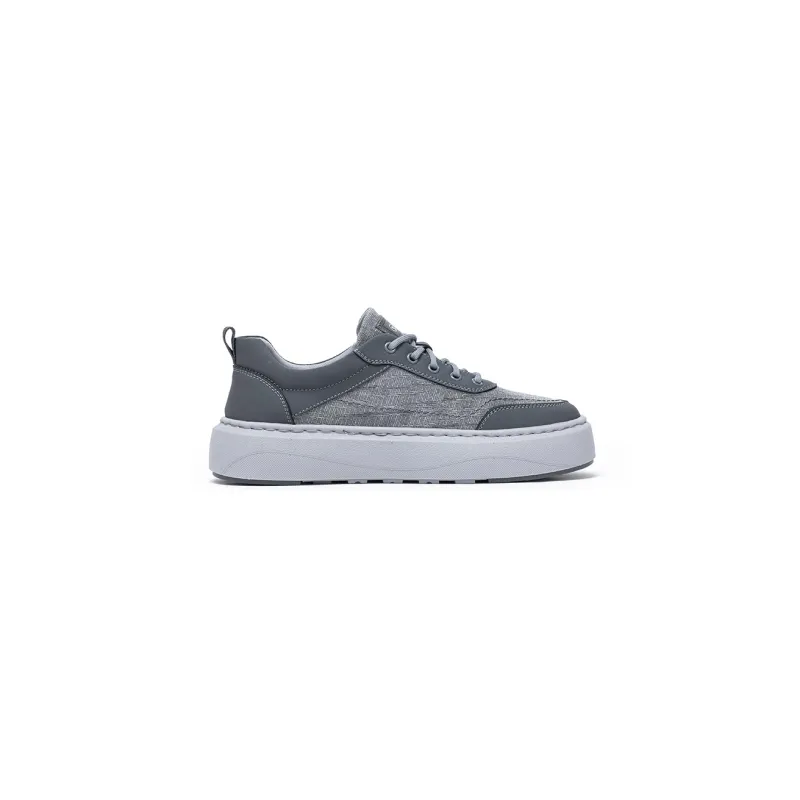 JOSINY Breathable Water-Resistant Wear-Resistant Cushioning Height Increasing Low-Top Skateboard Shoes Men's-8