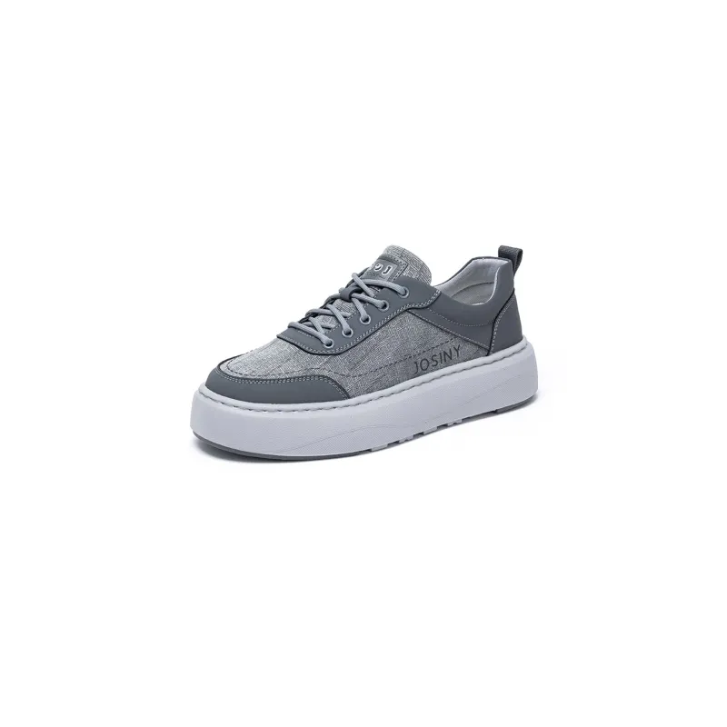 JOSINY Breathable Water-Resistant Wear-Resistant Cushioning Height Increasing Low-Top Skateboard Shoes Men's-7
