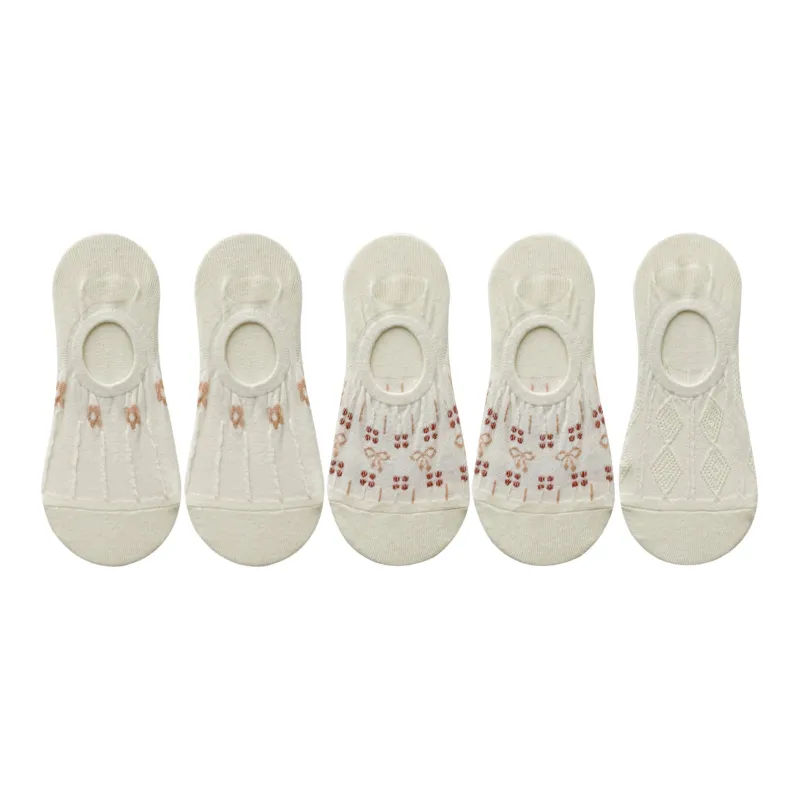 XXLLG No Show Socks Women's 5 Pack-7