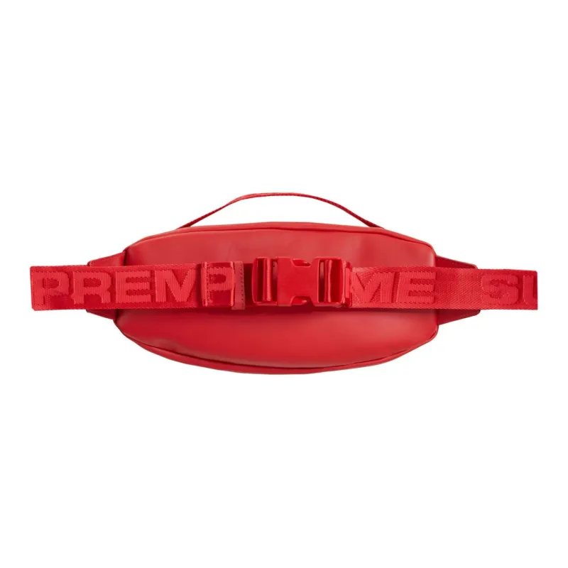 Supreme Cow Leather Crossbody Bag, Sling Bag, Fanny Pack Regular Unisex Red-3