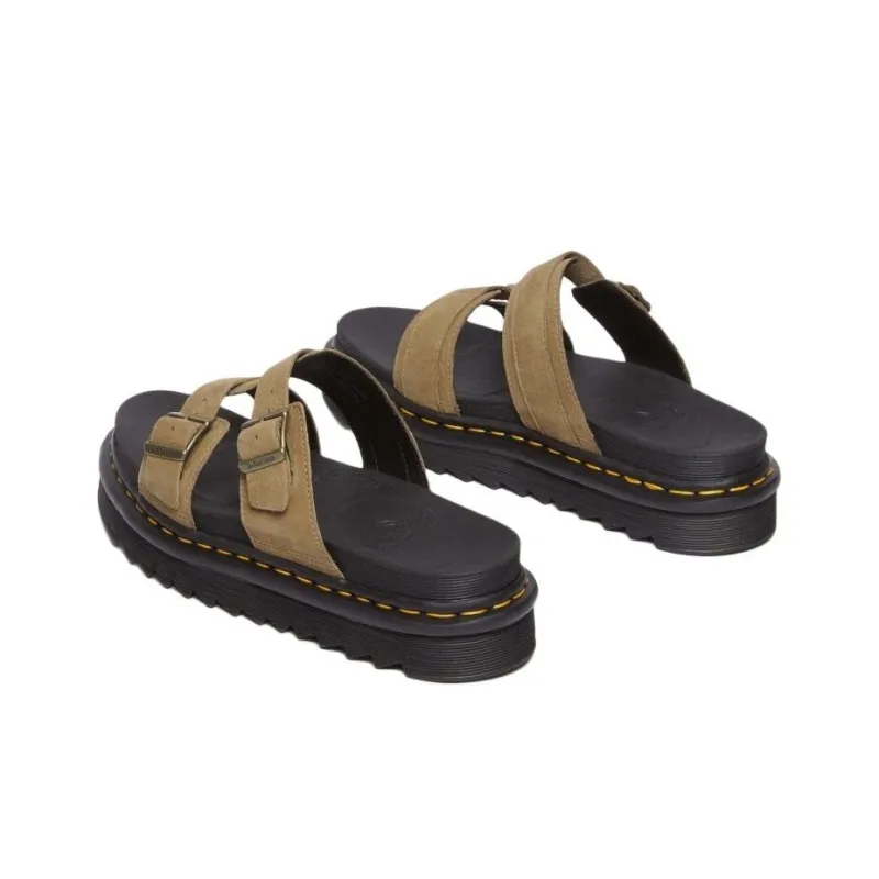 Dr.Martens Slip Resistant Slide Slippers Women's Brown-5