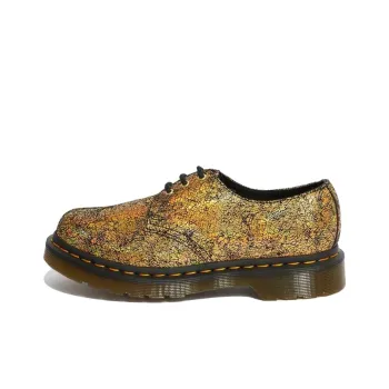 Dr.Martens 1461 Metallic Leather Oxford Shoes 'Iridescent Crackle Gold' Women's