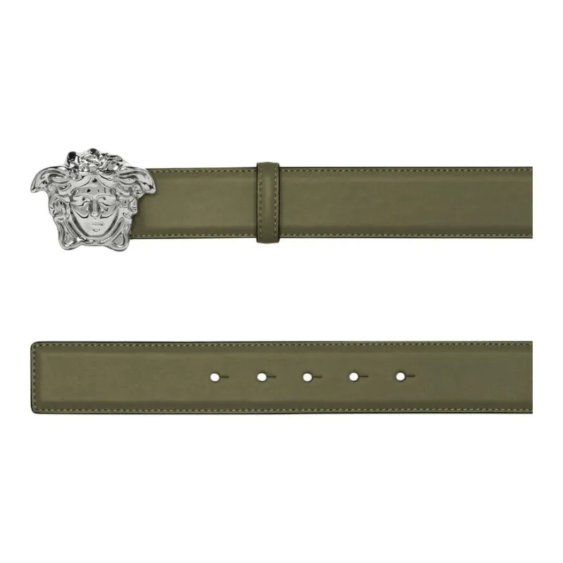 VERSACE La Medusa Leather Belt-1