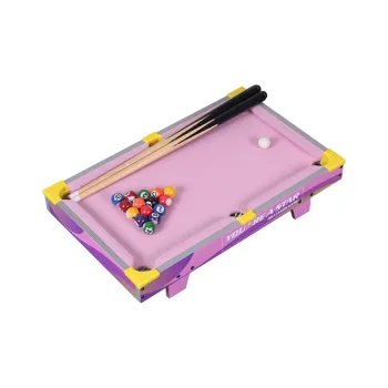 HUANGGUAN Indoor Wooden Pool Table Tabletop Home Battle Board Games