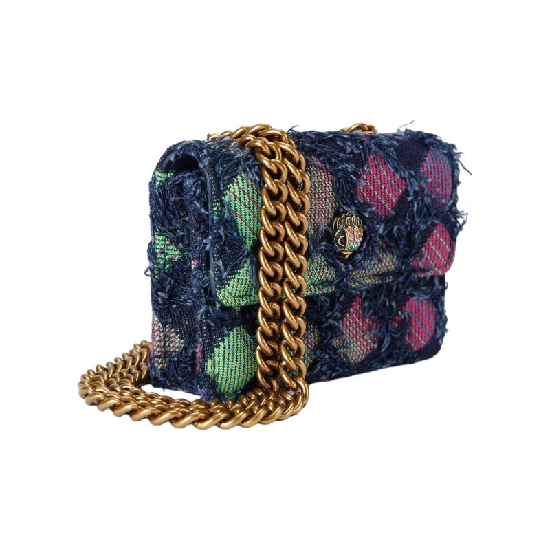 Kurt Geiger London Denim Shoulder Bag Crossbody Bag Micro Women's Green & Multicolor-2
