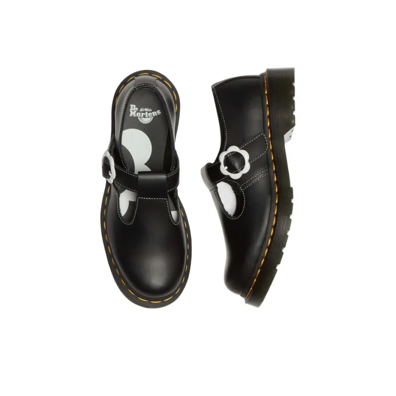 Dr.Martens Polley Smooth Leather Mary Janes 'Black' Women's-3