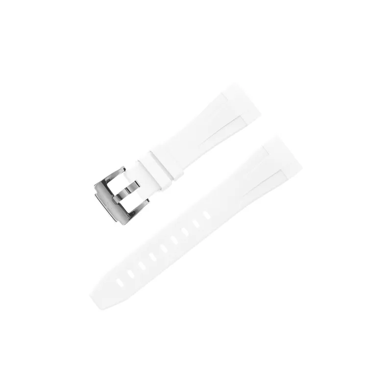 VAGENARI Fluoroelastomer Watch Band Compatible With Emperor Warrior M70330 Chronograph Unisex-2