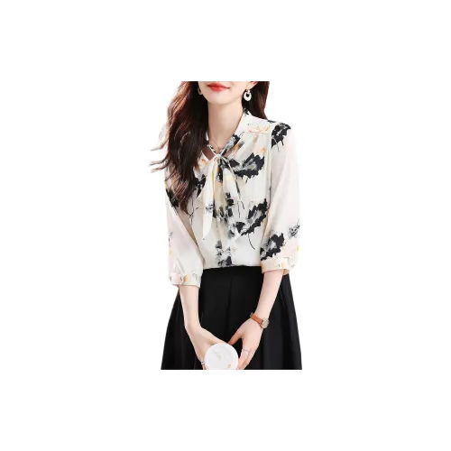 ETSE Shirts Women's Lotus Flower Tops