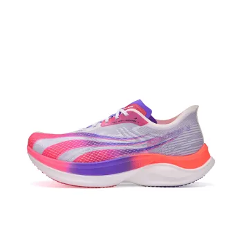DO WIN Slip Resistant Cushioning Mid Top Running Shoes Unisex Purple Pink