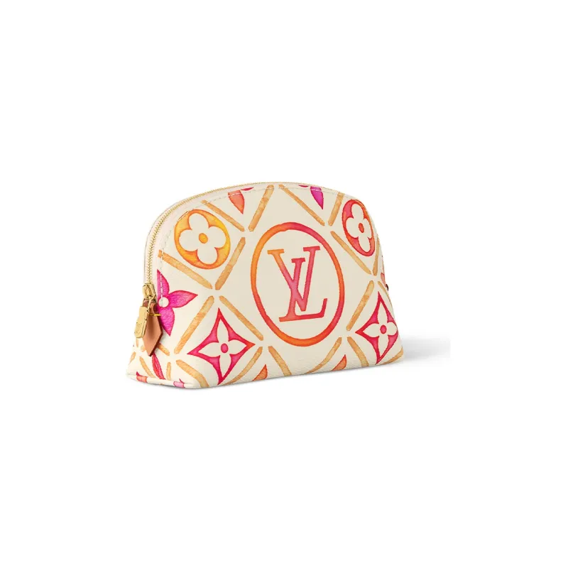 LOUIS VUITTON Pochette Cosmetique Pm Coral-1
