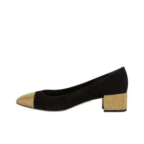 René Caovilla 50mm Rhinestone-embellished Suede Pumps