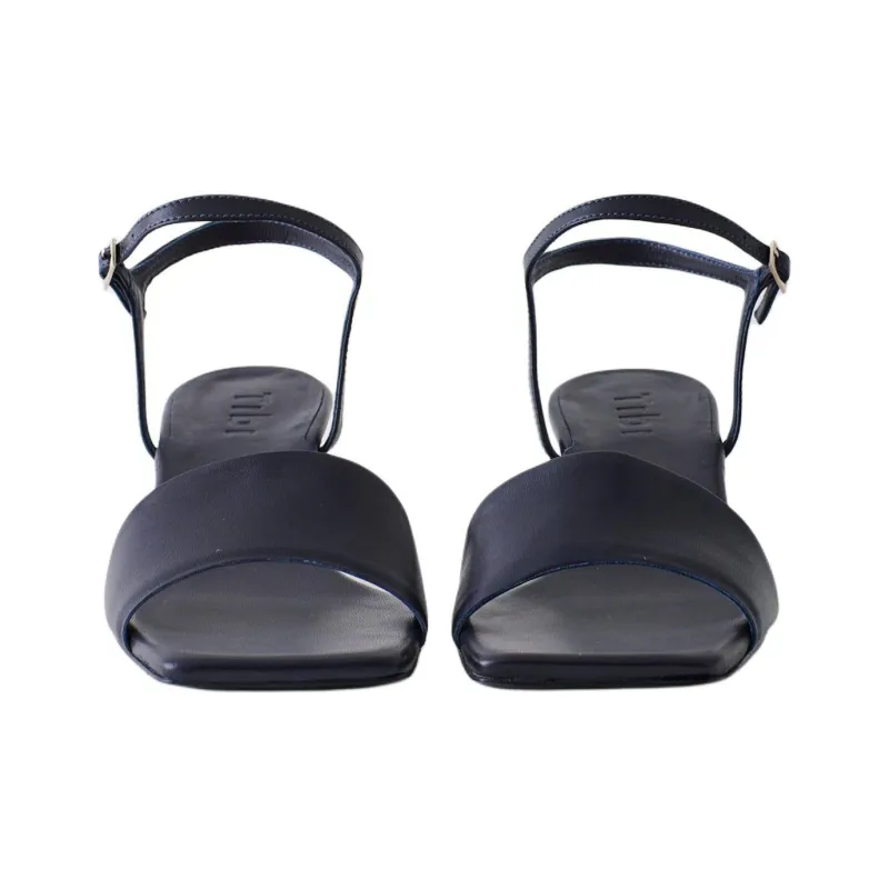 TIBI Wilbur Strap Sandals 4.5cm Women's Dark Blue-3