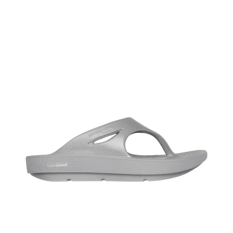 Skechers GO RECOVER Abrasion-Resistant Slip-Resistant Flip Flops Women's Gray-1