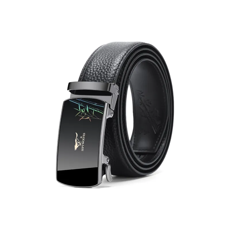 SEPTWOLVES Genuine Leather Cow Leather Leather Belts Men's Width  3.5cm-0