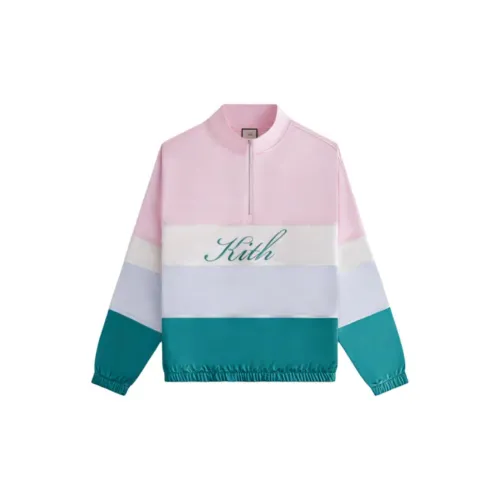 KITH Women's 2024 Summer Collection Sweatshirts Women's Pink/White Gray Green