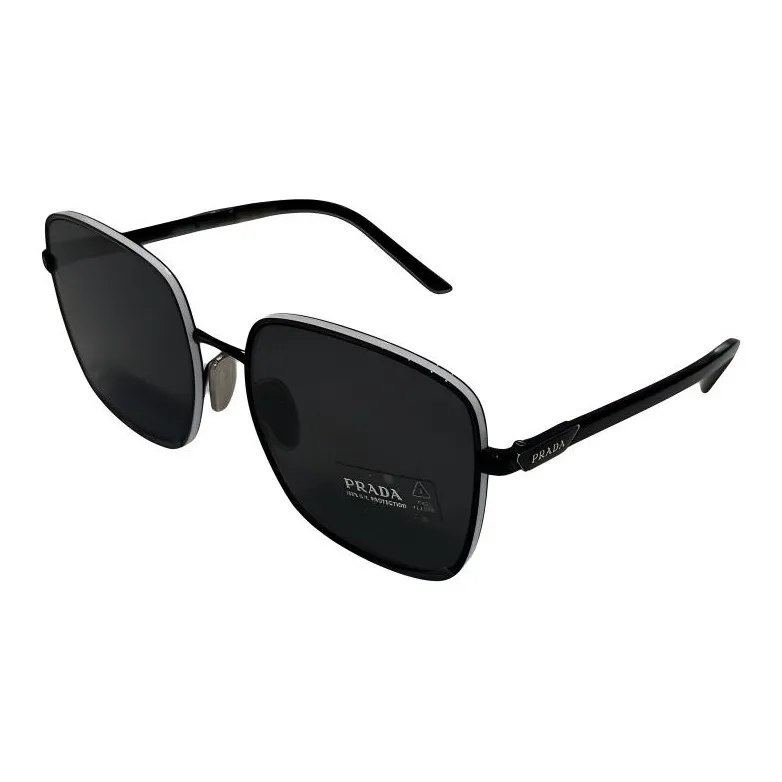 PRADA Square Sunglasses Unisex Black-0